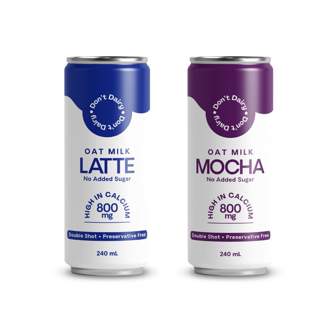 Oat Milk Latte & Mocha Mixed 12x Cans Carton