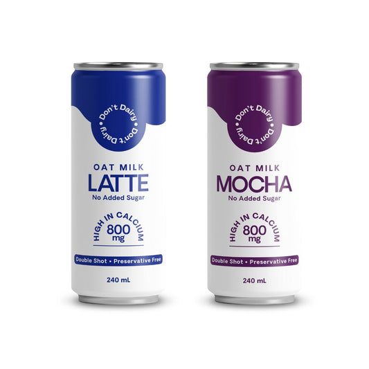 Oat Milk Latte & Mocha Mixed 12x Cans Carton